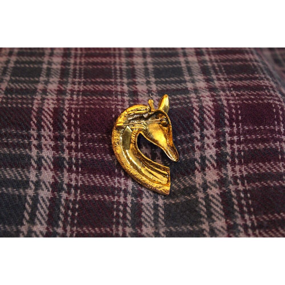 Giraffe Enamel Rhinestone Gold-tone Pin Brooch - Picture 4 of 4